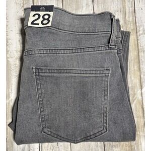 NWT Gap‎ Women's Vintage Slim Mid Rise Gray Jeans. Size 28 6 Short